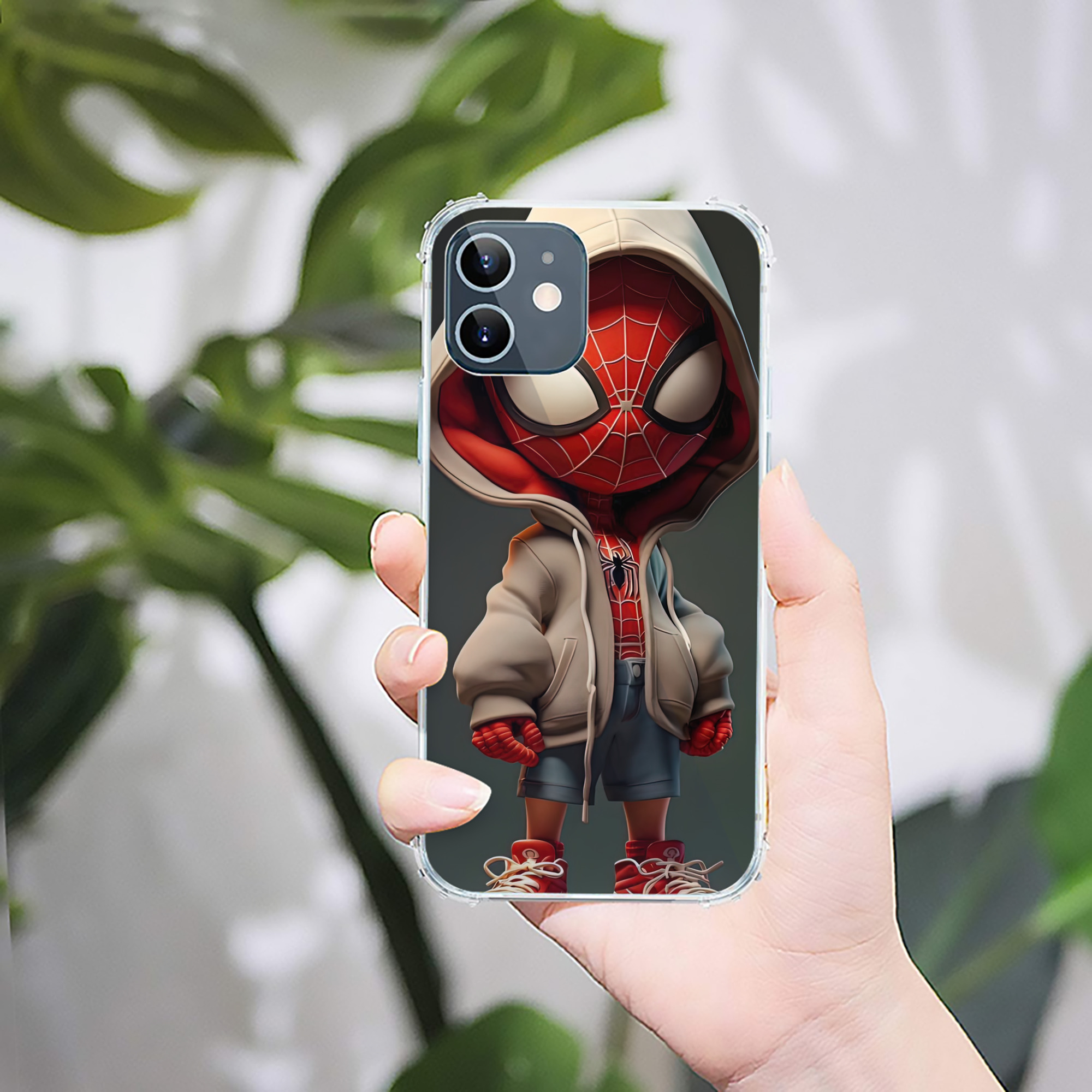 （画像用） Spider Man スパイダーマン 【iPhone 12シリーズ対応】透明スマホケース（クリアソフトケース）